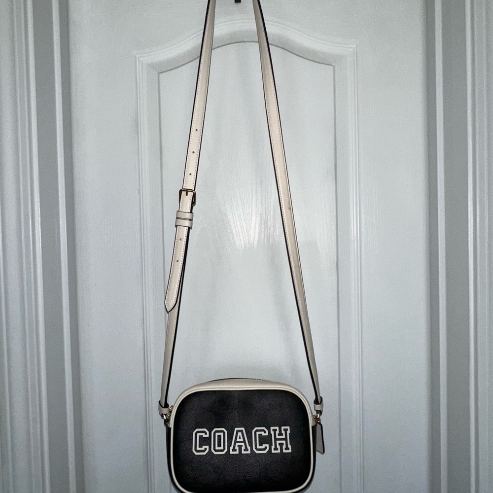 Coach Modern Black and White Crossbody Bag
